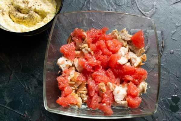 Салат с корейской морковью и курицей